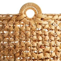 Providence Melia Round Flower Weave Storage Basket, Large -Furniture Series Store providence melia round flower weave storage basket large 2