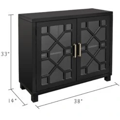 Providence Merrick Black Glass Pane Cabinet -Furniture Series Store providence merrick black glass pane cabinet 4
