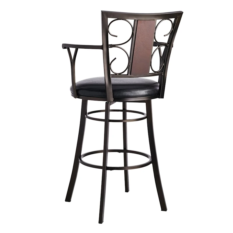 Providence Naomi Barstool, Brown 4 Providence Naomi Barstool, Brown - Image 2