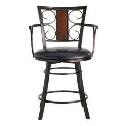 Providence Naomi Counter Stool, Brown -Furniture Series Store providence naomi counter stool brown 2