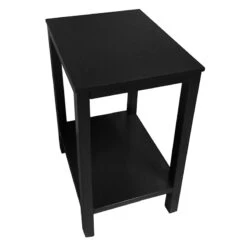 Providence Pratt Black Square Accent Table, 25" -Furniture Series Store providence pratt black square accent table 25 5