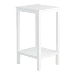 Providence Pratt White Square Accent Table, 25" -Furniture Series Store providence pratt white square accent table 25 2