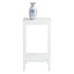 Providence Pratt White Square Accent Table, 25" -Furniture Series Store providence pratt white square accent table 25 4