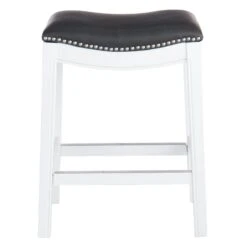 Providence Rylan Backless Counter Stool, White -Furniture Series Store providence rylan backless counter stool white 1