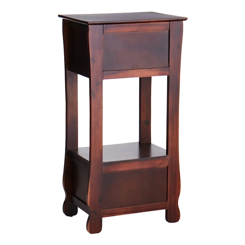 Providence Theodore 2-Drawer Thick Leg End Table, Brown 4 Providence Theodore 2-Drawer Thick Leg End Table, Brown - Image 2