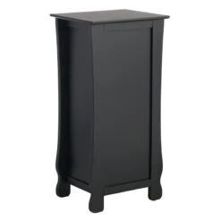 Providence Theodore Black 1-Drawer Cabinet End Table, 29" -Furniture Series Store providence theodore black 1 drawer cabinet end table 29 4
