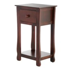 Providence Theodore Brown 1-Drawer Thick Leg End Table, 26" 10 Providence Theodore Brown 1-Drawer Thick Leg End Table, 26" -Furniture Series Store providence theodore brown 1 drawer thick leg end table 26 2
