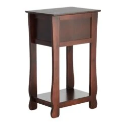 Providence Theodore Brown 1-Drawer Thick Leg End Table, 26" 12 Providence Theodore Brown 1-Drawer Thick Leg End Table, 26" -Furniture Series Store providence theodore brown 1 drawer thick leg end table 26 4