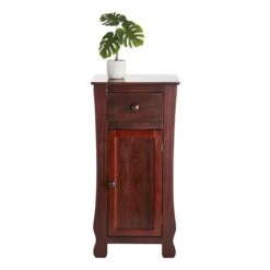 Providence Theodore Dark Brown 1-Drawer Cabinet End Table, 29" -Furniture Series Store providence theodore dark brown 1 drawer cabinet end table 29 2