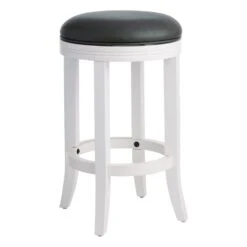 Providence Victoria Backless Counter Stool, White -Furniture Series Store providence victoria backless counter stool white 1