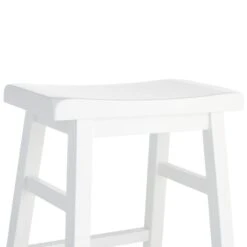 Providence White Saddle Backless Counter Stool, 24" 11 Providence White Saddle Backless Counter Stool, 24" -Furniture Series Store providence white saddle backless counter stool 24 4