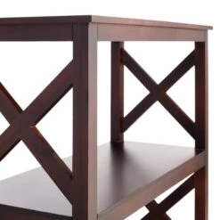 Providence Xavier 3-Tier Brown Bookshelf, 29" -Furniture Series Store providence xavier 3 tier brown bookshelf 29 4