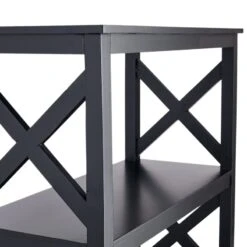 Providence Xavier Black 3-Tier Bookshelf, 29" -Furniture Series Store providence xavier black 3 tier bookshelf 29 4