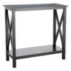 Providence Xavier Black Console Table, 30" -Furniture Series Store providence xavier black console table 30