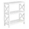 Providence Xavier White 3-Tier Bookshelf, 29" 1 Providence Xavier White 3-Tier Bookshelf, 29" -Furniture Series Store providence xavier white 3 tier bookshelf 29
