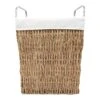 Rectangle Twisted Wicker Laundry Hamper, Medium -Furniture Series Store rectangle twisted wicker laundry hamper medium