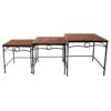 Rectangle Wood Top With Metal Leg Table, Large -Furniture Series Store rectangle wood top with metal leg table large