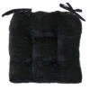 Reese Chenille Black Chair Pad -Furniture Series Store reese chenille black chair pad
