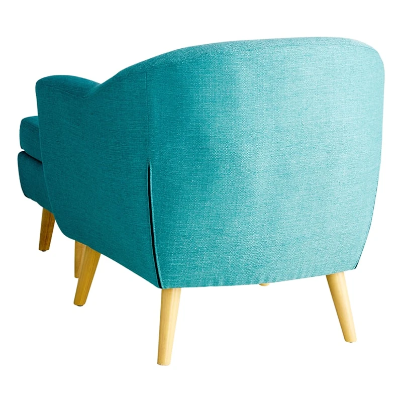Rockwell Accent Chair & Ottoman Set, Teal 4 Rockwell Accent Chair & Ottoman Set, Teal - Image 2