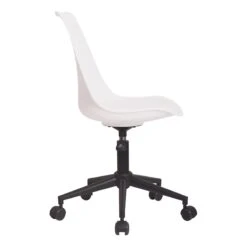 Sally Adjustable Office Chair, White -Furniture Series Store sally adjustable office chair white 4