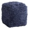 Sammy Shag Pouf, Navy -Furniture Series Store sammy shag pouf navy