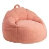 Sherpa Lounger, Peach Beige -Furniture Series Store sherpa lounger peach beige