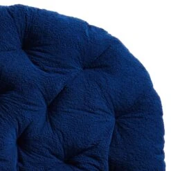 Sherpa Papasan, Navy Blue -Furniture Series Store sherpa papasan navy blue 2