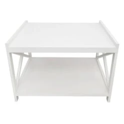 Shoe Rack Bench, White