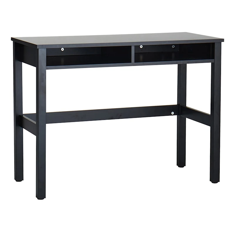 Theo Black Wooden Desk 3 Theo Black Wooden Desk