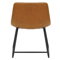 Tiny Dreamers Drake Kids Faux Leather Chair, Cognac -Furniture Series Store tiny dreamers drake kids faux leather chair cognac 4