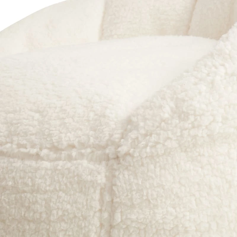 Tiny Dreamers Kids Laid Back Lounger, White 4 Tiny Dreamers Kids Laid Back Lounger, White - Image 2