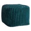Tracey Boyd Esme Channeled Fur Pouf, Teal 1 Tracey Boyd Esme Channeled Fur Pouf, Teal -Furniture Series Store tracey boyd esme channeled fur pouf teal