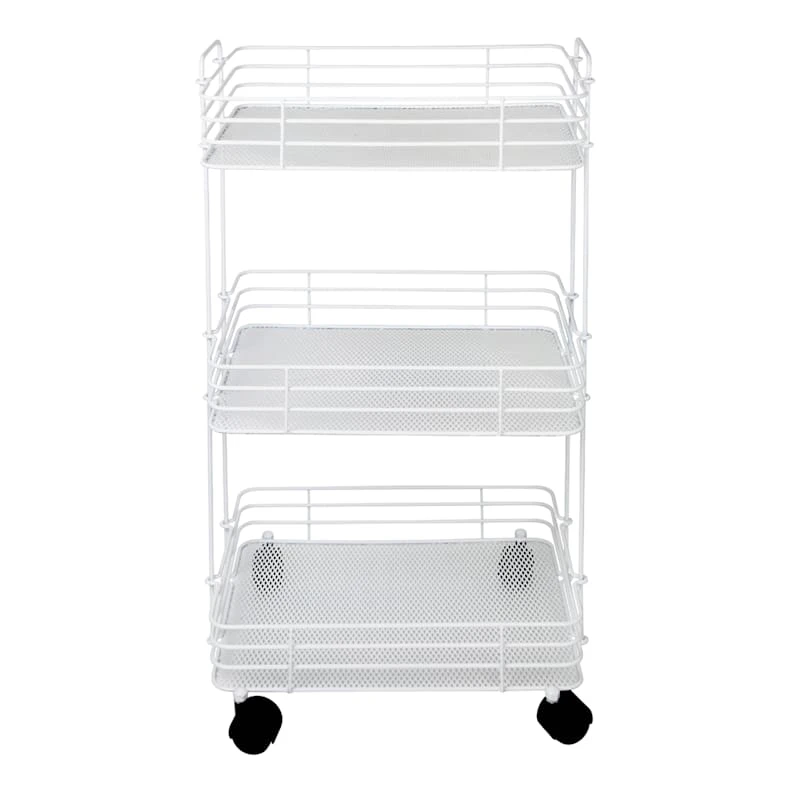 Ty Pennington 3-Tier Wide Mesh Storage Cart 5 Ty Pennington 3-Tier Wide Mesh Storage Cart - Image 3