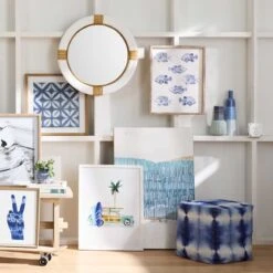 Ty Pennington Shyloh Shibori Print Pouf, Blue 11 Ty Pennington Shyloh Shibori Print Pouf, Blue -Furniture Series Store ty pennington shyloh shibori print pouf blue 4