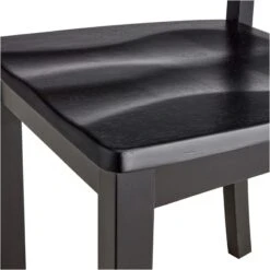 Uptown 5-Piece Dining Set, Black 12 Uptown 5-Piece Dining Set, Black -Furniture Series Store uptown 5 piece dining set black 3