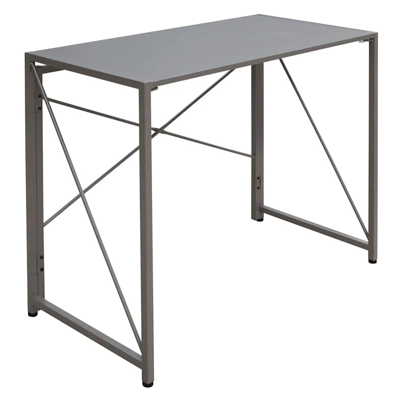Vienna Grey Folding Desk, 35" 3 Vienna Grey Folding Desk, 35"