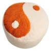 Yin Yang Sherpa Pouf, Cream -Furniture Series Store yin yang sherpa pouf cream