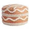 Ziggy Tufted Pouf, Burnt Orange -Furniture Series Store ziggy tufted pouf burnt orange